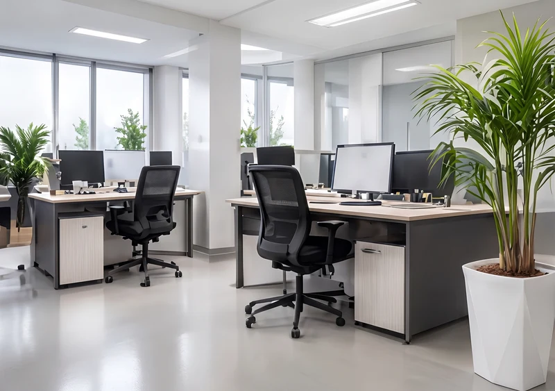 Modern office space, professionally cleaned