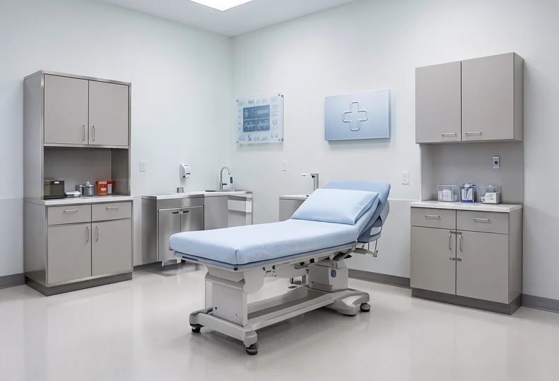 Clean, well-organized medical exam room